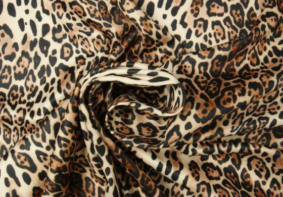 Lycra stretch polyester panterprint