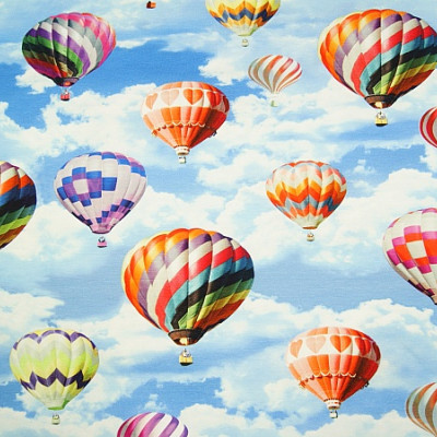 Digitale fotoprint tricot luchtballonnen