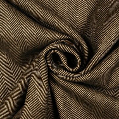 Tweed visgraat bruin